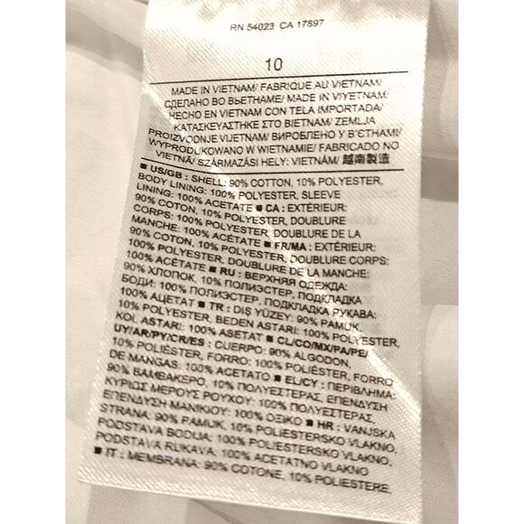 Banana Republic Jacket Women's Size 10 Moto Tweed Asymmetrical Zip Pockets - Picture 5 of 5